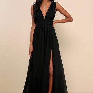 Lulus black maxi dress